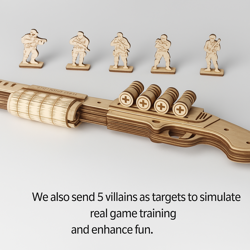 Lock. Load. Laugh. – Wooden Shotgun Blaster Kit by EverProsper Trust