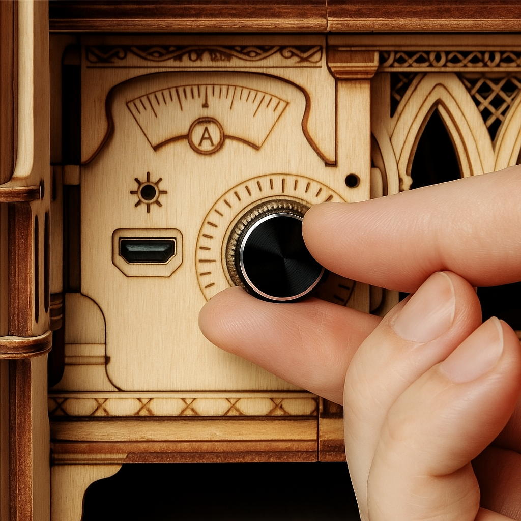 Spin Nostalgia – Wooden Gramophone Record Player Kit by EverProsper Trust