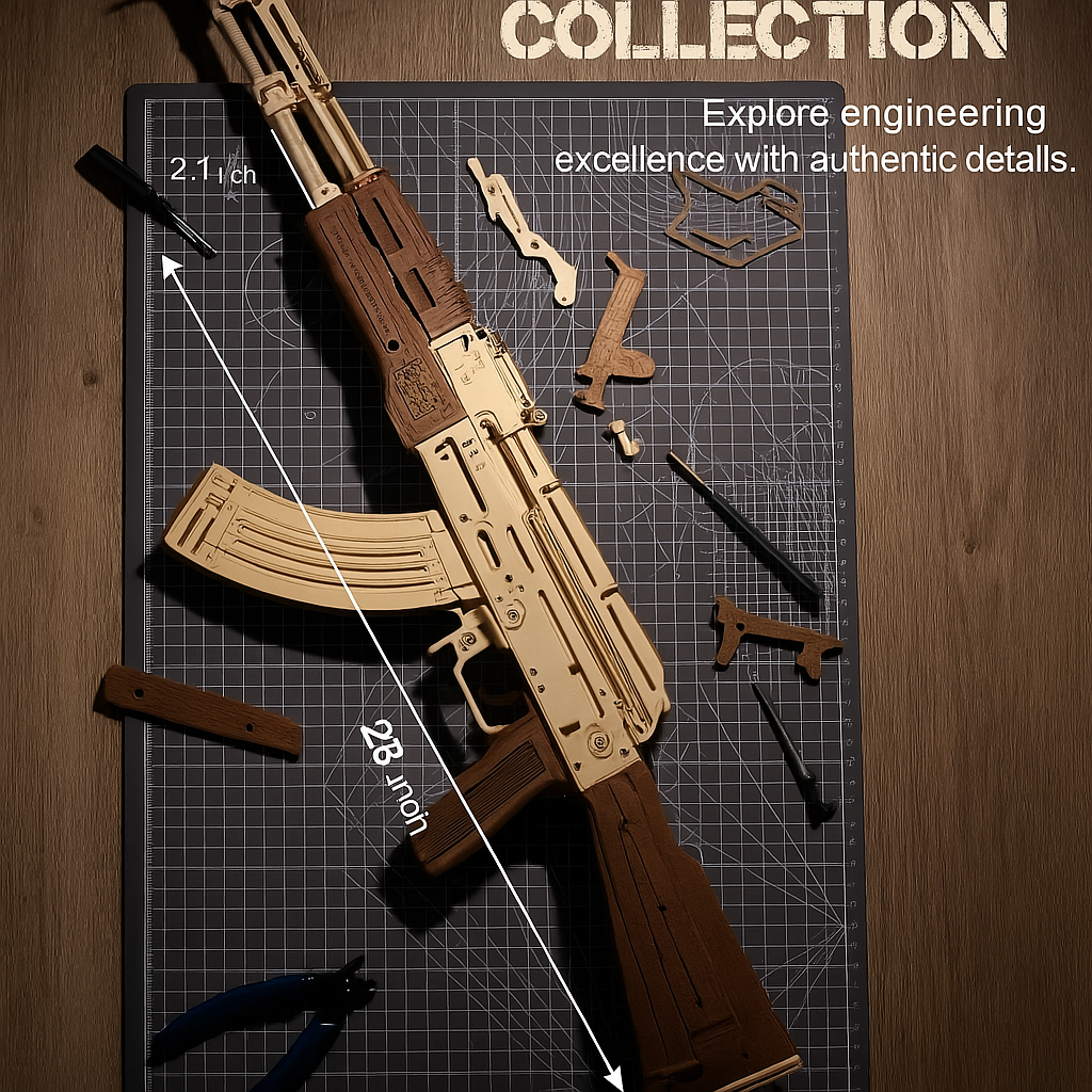 Click. Craft. Fire. – 3D Wooden AK Rifle Puzzle by EverProsper Trust