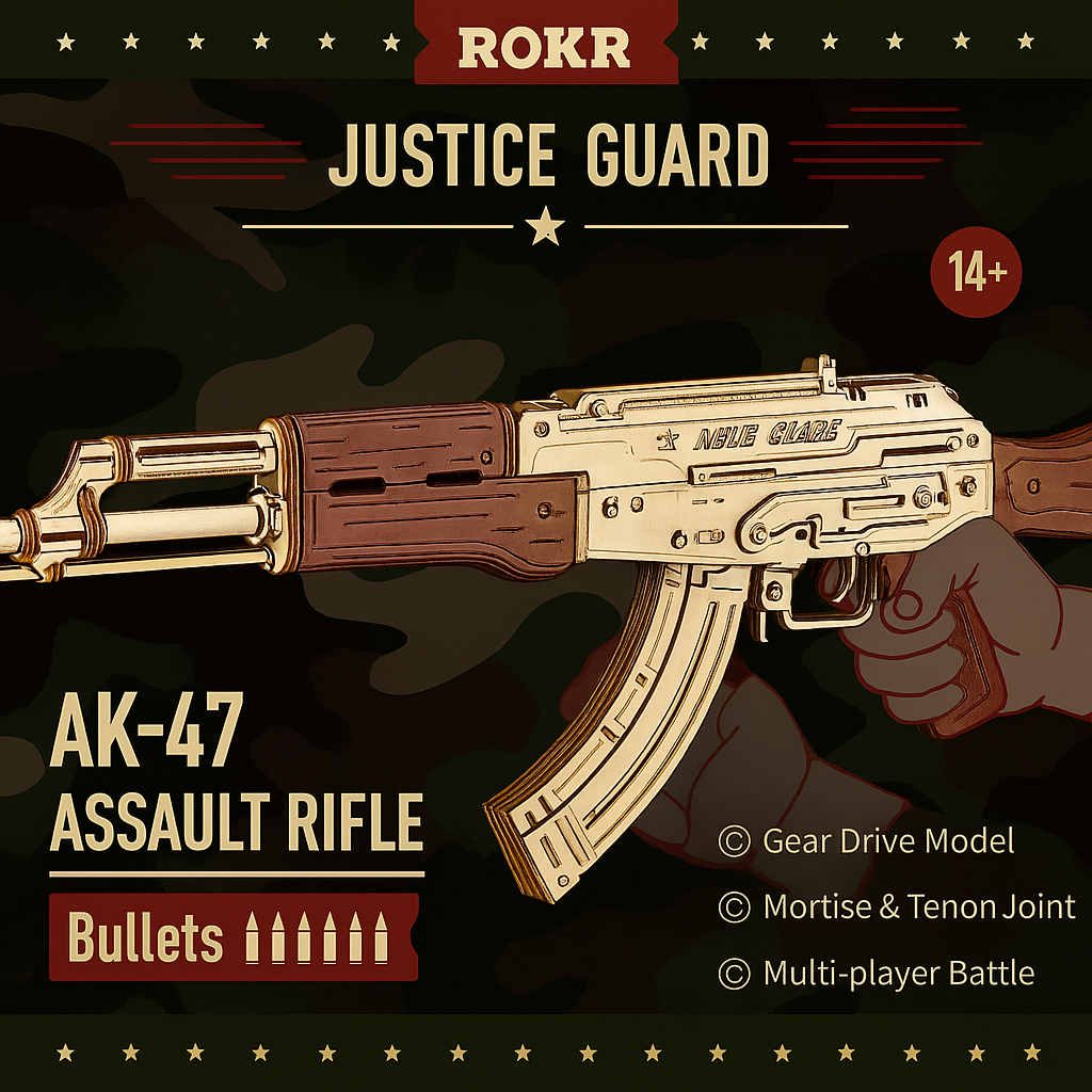 Click. Craft. Fire. – 3D Wooden AK Rifle Puzzle by EverProsper Trust