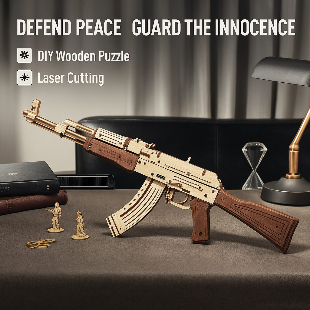 Click. Craft. Fire. – 3D Wooden AK Rifle Puzzle by EverProsper Trust