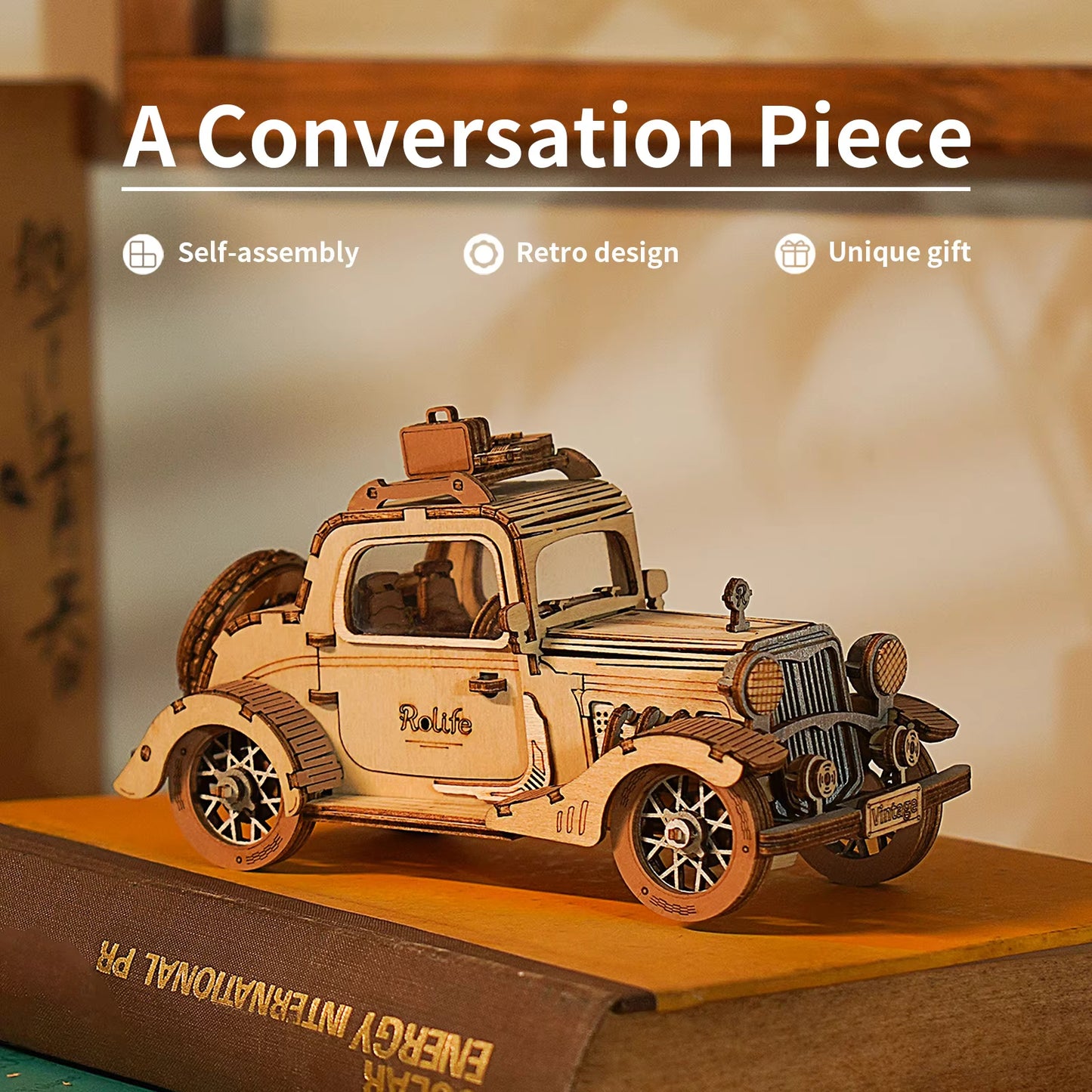 Quick to build. Impossible to forget. – Vintage Car Puzzle Kit by EverProsper Trust
