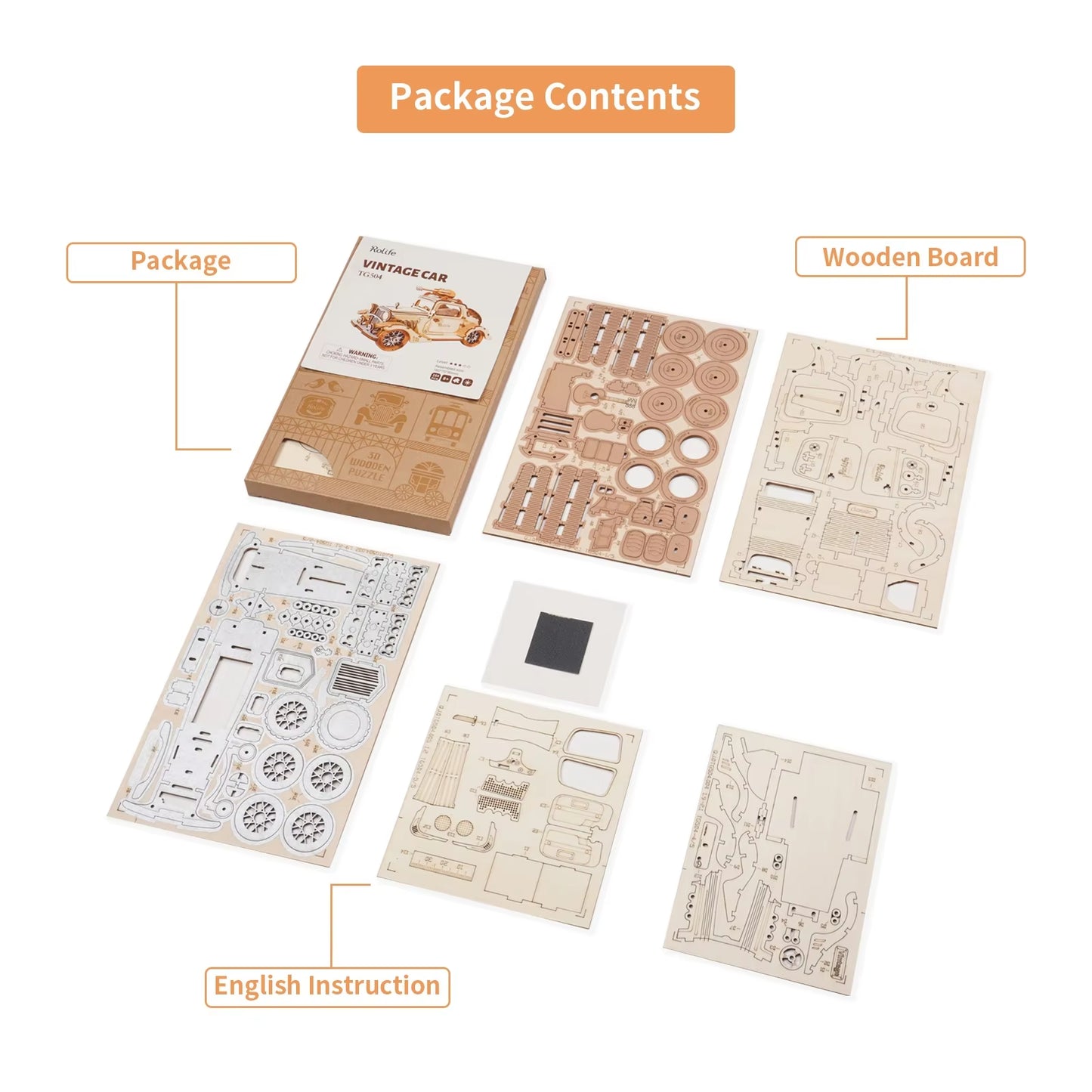 Quick to build. Impossible to forget. – Vintage Car Puzzle Kit by EverProsper Trust