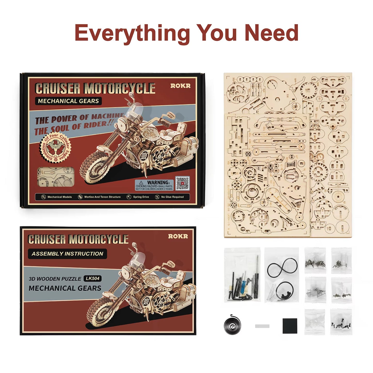 Ride the Craft – Cruiser Motorcycle Puzzle Kit by EverProsper Trust