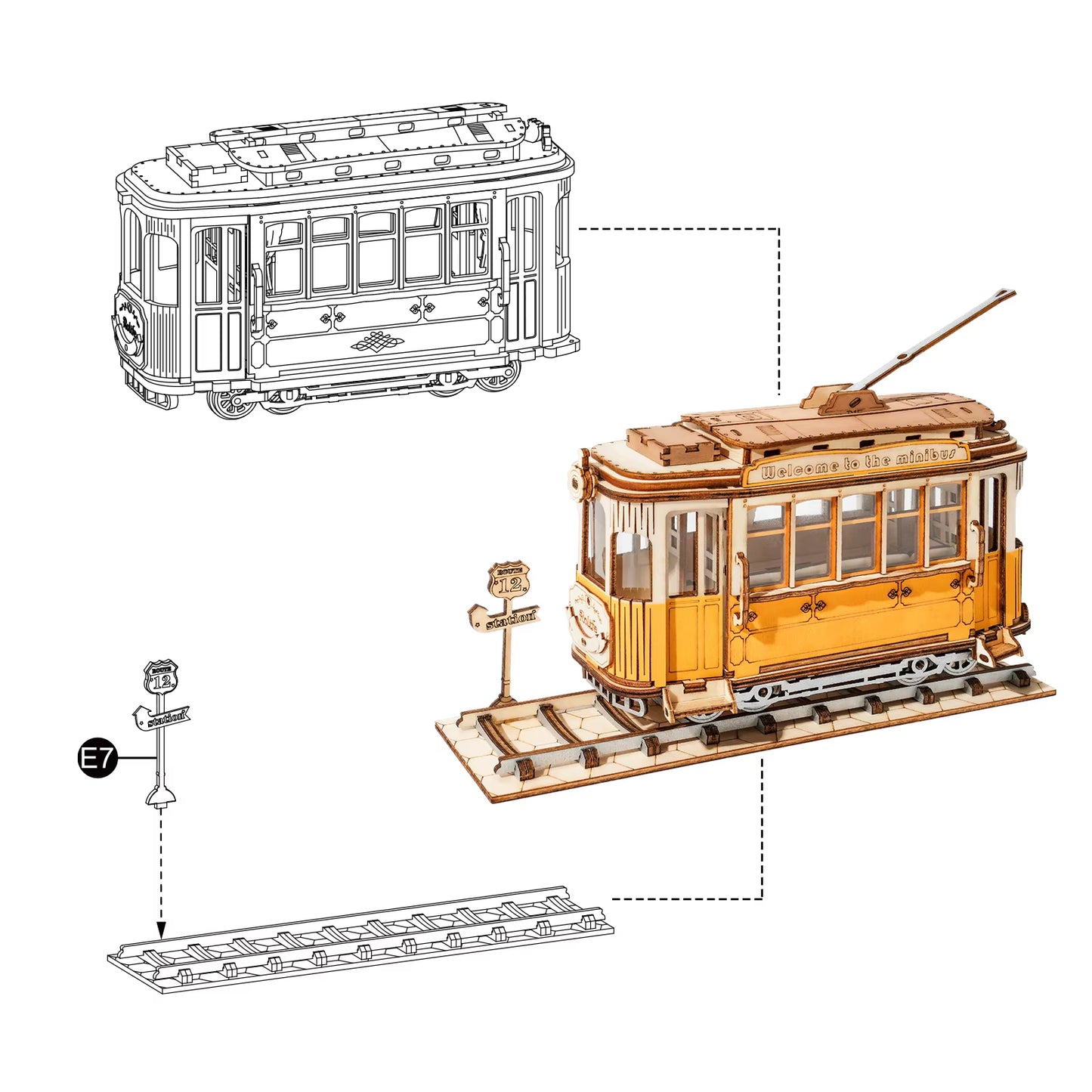 Build the Past, One Piece at a Time – Vintage Tramcar Kit by EverProsper Trust