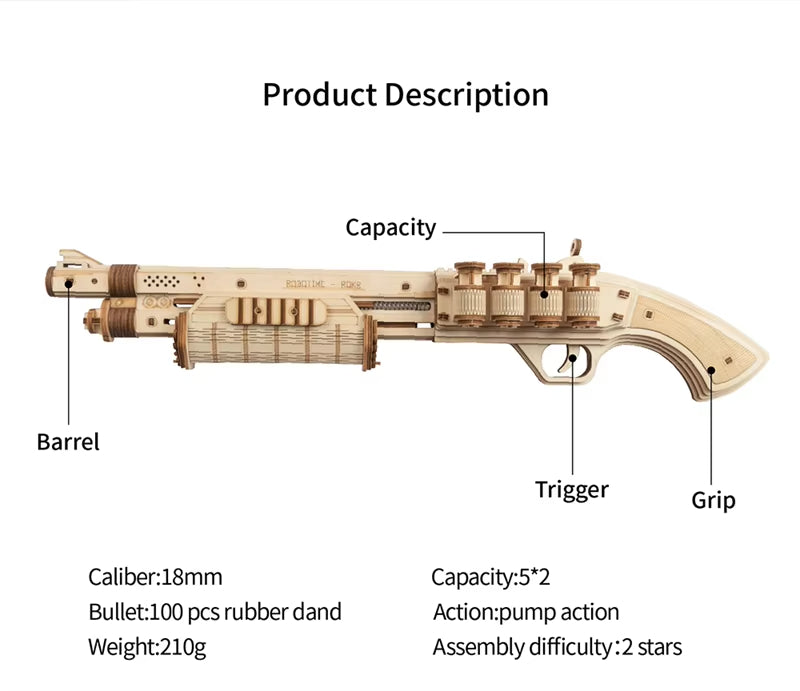 Lock. Load. Laugh. – Wooden Shotgun Blaster Kit by EverProsper Trust