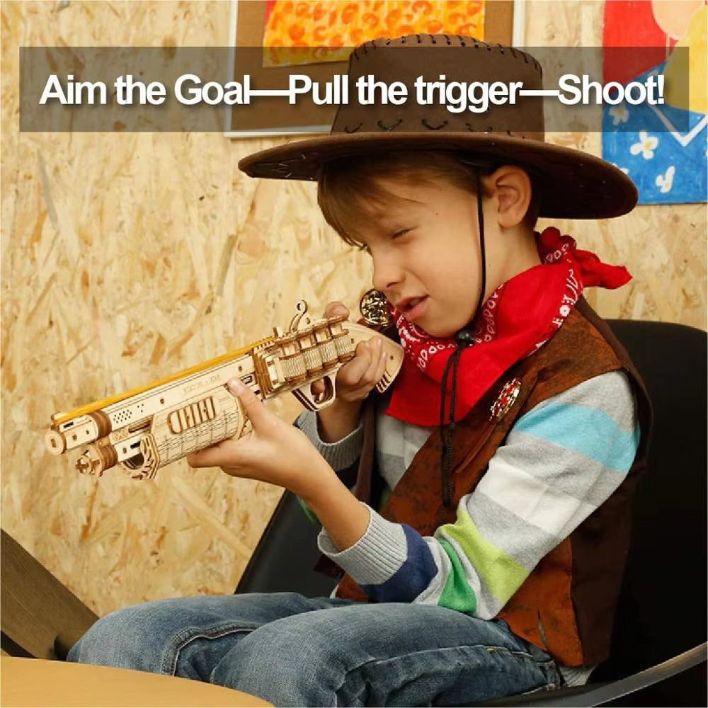 Lock. Load. Laugh. – Wooden Shotgun Blaster Kit by EverProsper Trust