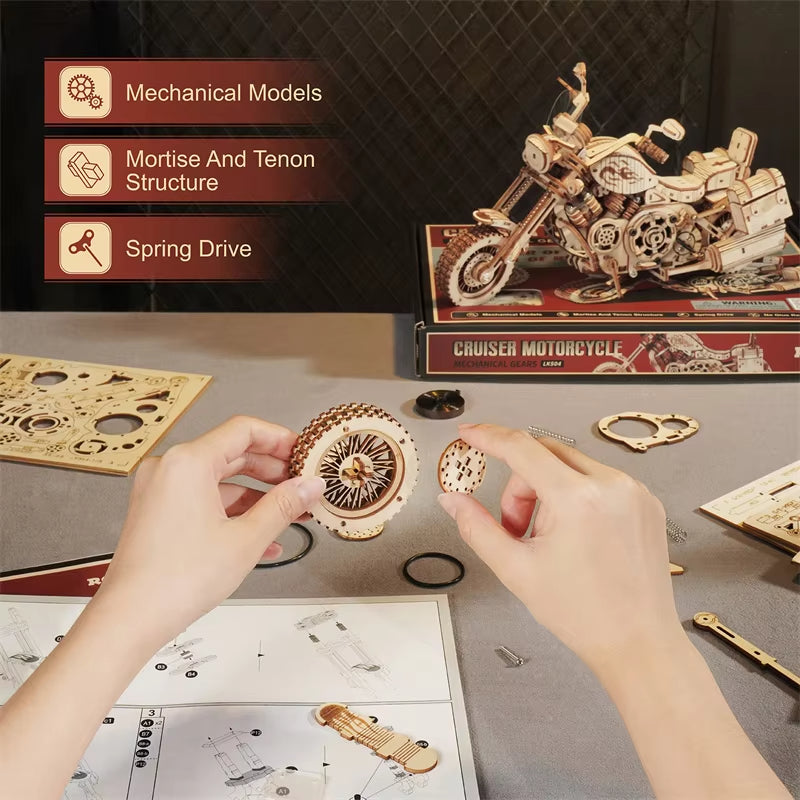 Ride the Craft – Cruiser Motorcycle Puzzle Kit by EverProsper Trust