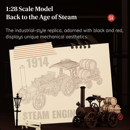 469 Pieces. 3 Gears. 1 Legendary Build. – Motorized Steam Tractor Puzzle by EverProsper Trust