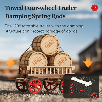 469 Pieces. 3 Gears. 1 Legendary Build. – Motorized Steam Tractor Puzzle by EverProsper Trust