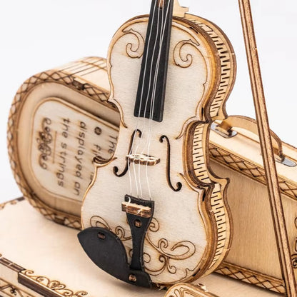 Craft the Melody – Wooden Violin Puzzle Kit by EverProsper Trust