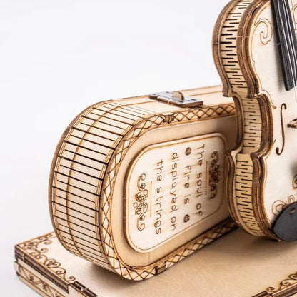Craft the Melody – Wooden Violin Puzzle Kit by EverProsper Trust