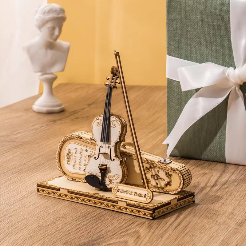 Craft the Melody – Wooden Violin Puzzle Kit by EverProsper Trust