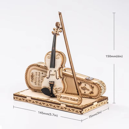 Craft the Melody – Wooden Violin Puzzle Kit by EverProsper Trust