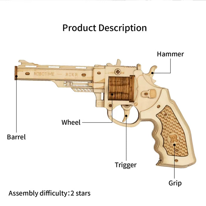 Aim. Spin. Fire. – DIY Wooden Revolver Blaster Kit by EverProsper Trust