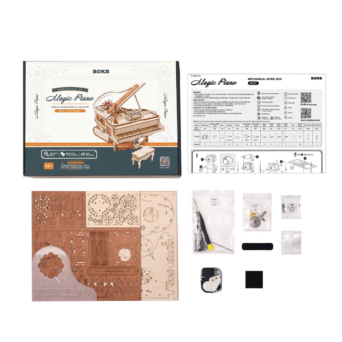 Compose Magic – Mechanical Piano Music Box Puzzle by EverProsper Trust