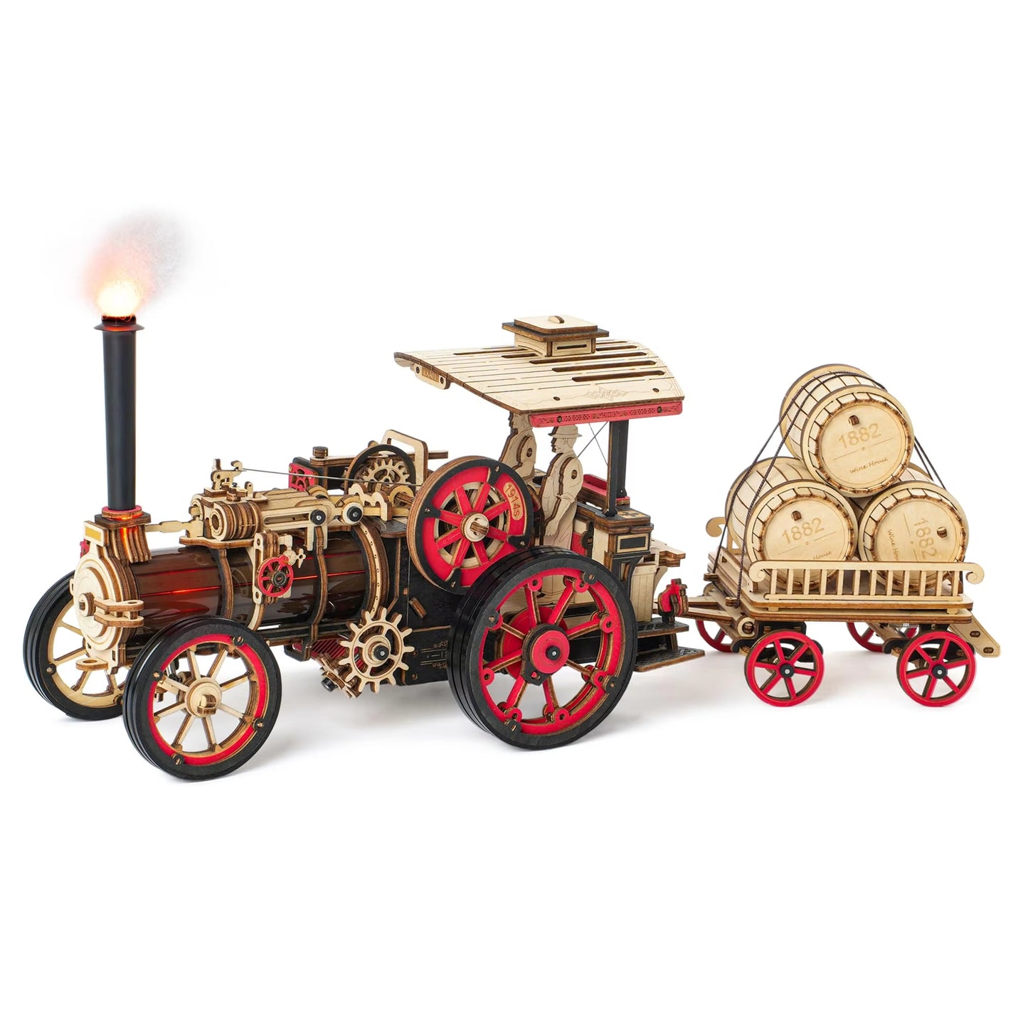 469 Pieces. 3 Gears. 1 Legendary Build. – Motorized Steam Tractor Puzzle by EverProsper Trust