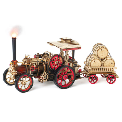469 Pieces. 3 Gears. 1 Legendary Build. – Motorized Steam Tractor Puzzle by EverProsper Trust