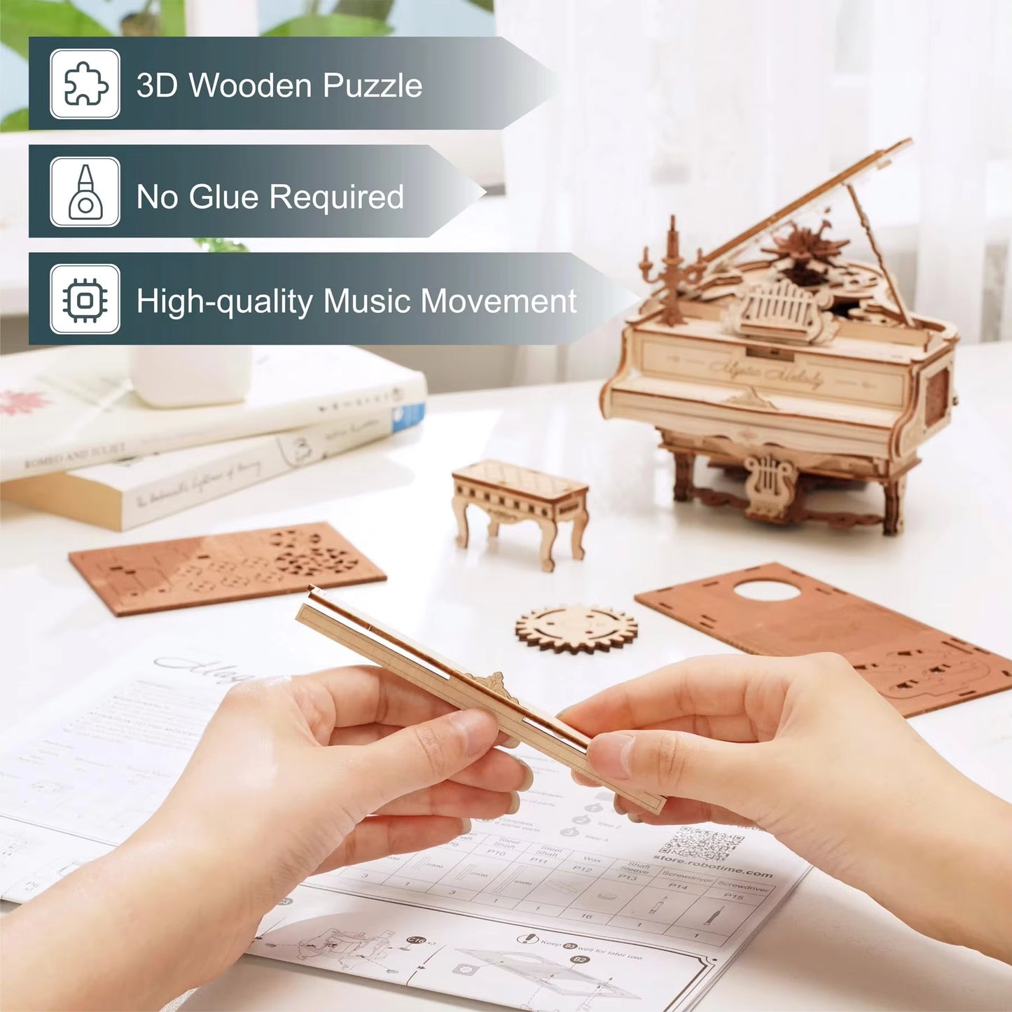 Compose Magic – Mechanical Piano Music Box Puzzle by EverProsper Trust