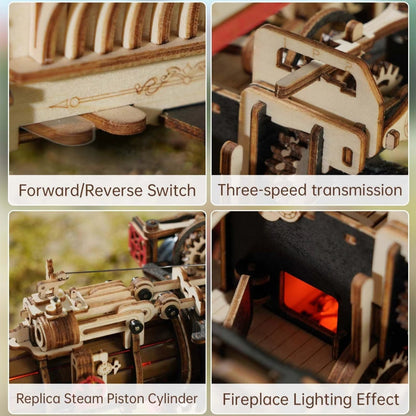 469 Pieces. 3 Gears. 1 Legendary Build. – Motorized Steam Tractor Puzzle by EverProsper Trust