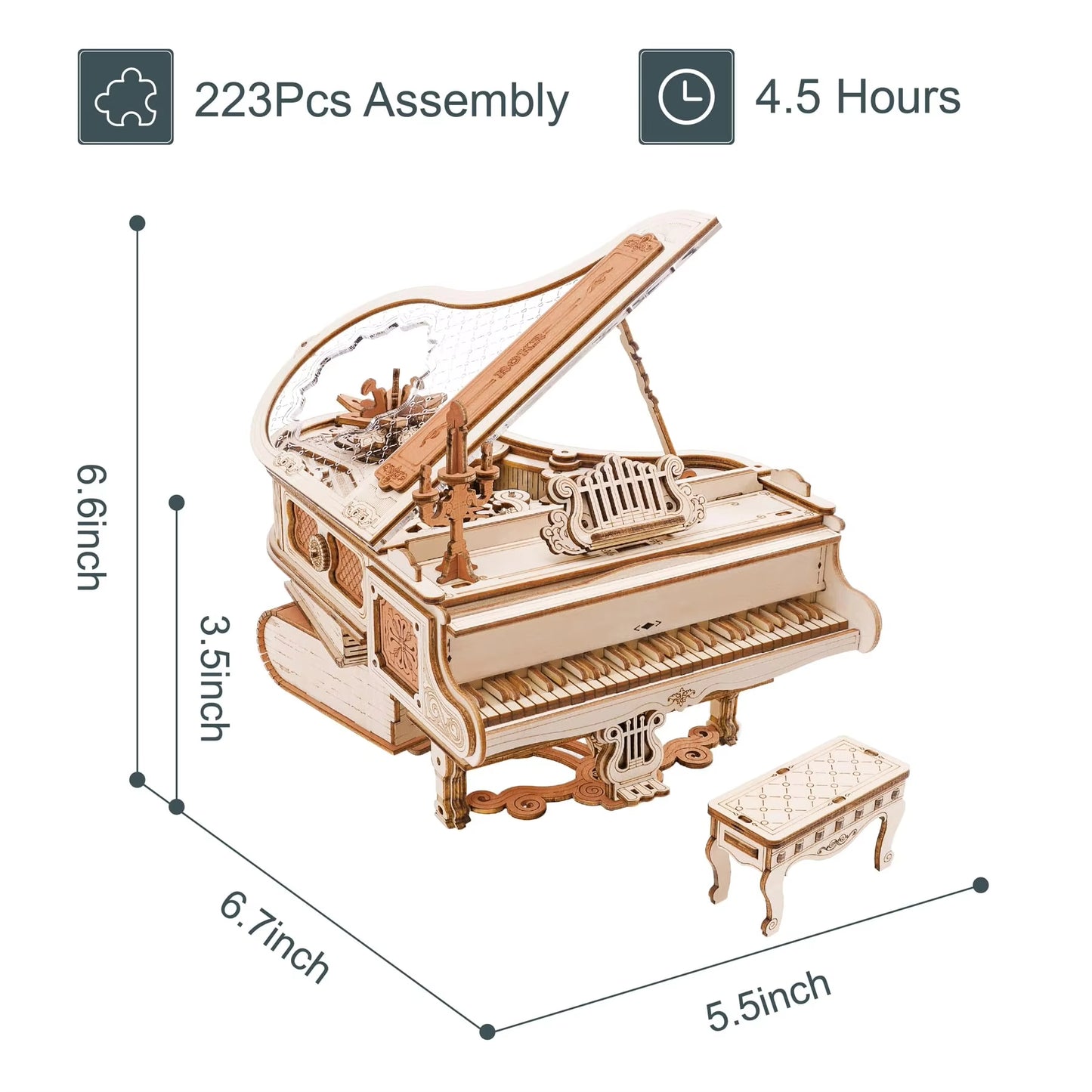 Compose Magic – Mechanical Piano Music Box Puzzle by EverProsper Trust