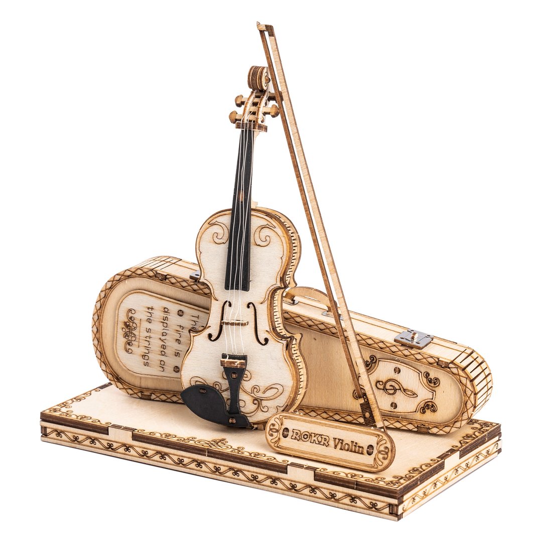 Craft the Melody – Wooden Violin Puzzle Kit by EverProsper Trust